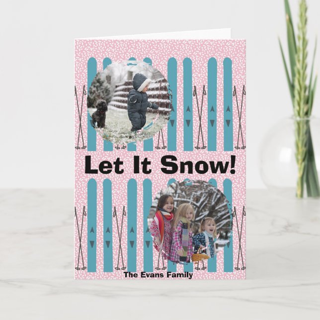 Carte Blue skis with snow (Devant)