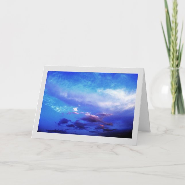 Carte Blue Sky Paysage Photographie Art (Devant)
