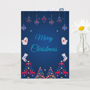 Carte Blue Winter Wishes