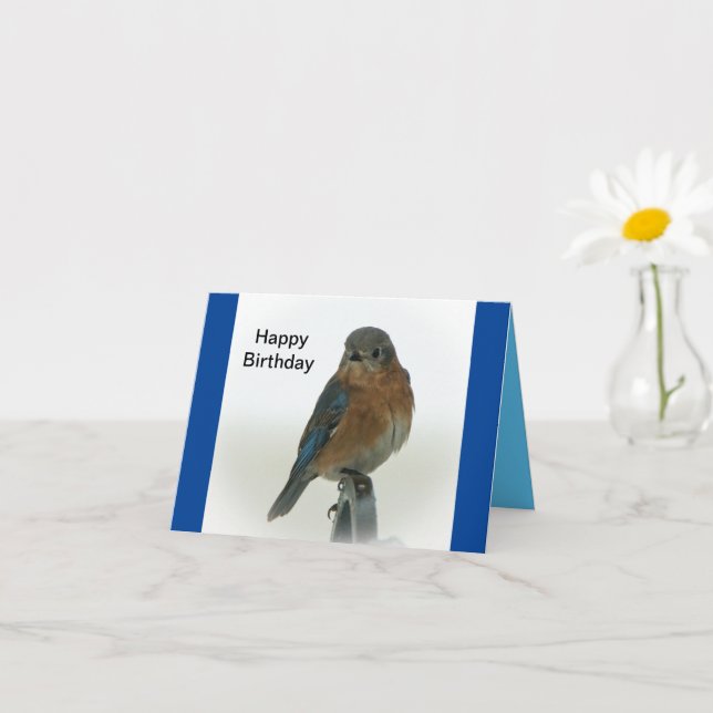 Carte Bluebird de bonheur (Petite plante)