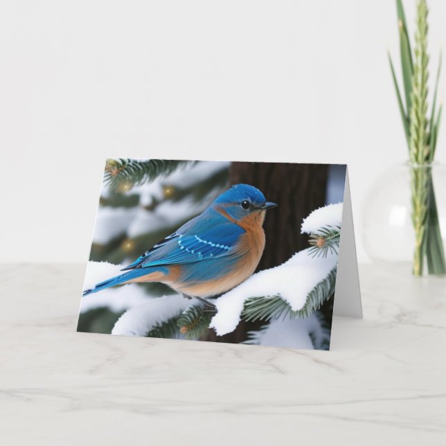 Carte Bluebird d'hiver (Devant)