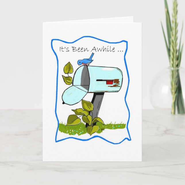 Carte Bluebird Empty Mailbox Penser à vous (Devant)