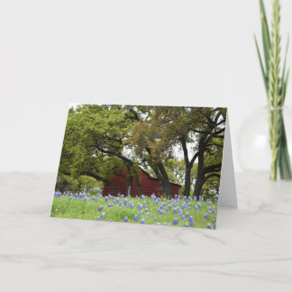 Carte Bluebonnets de ressort dans Johnson City, le Texas