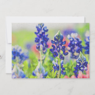 Carte Bluebonnets impressionnistes