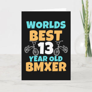 Carte BMX Costume de fête d'anniversaire 13 ans