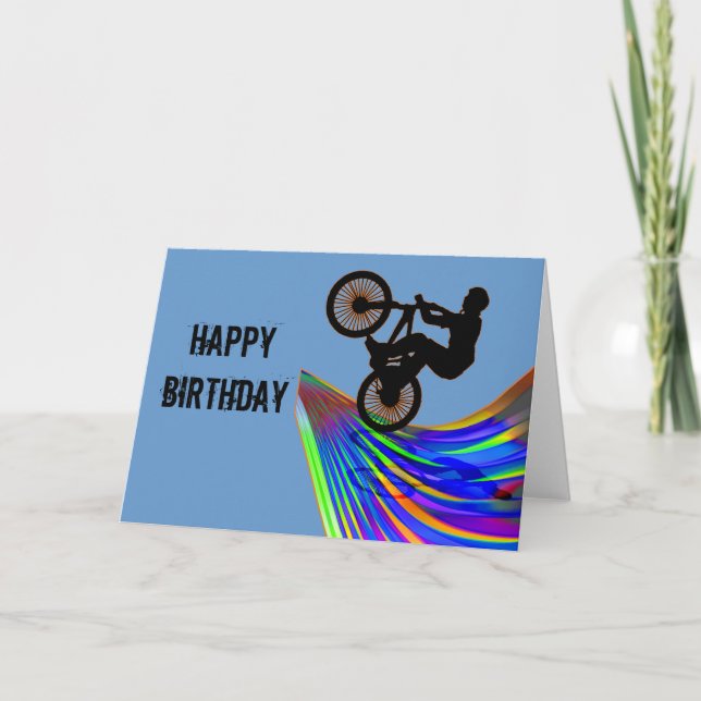 Carte BMX sur Rainbow Road (Devant)