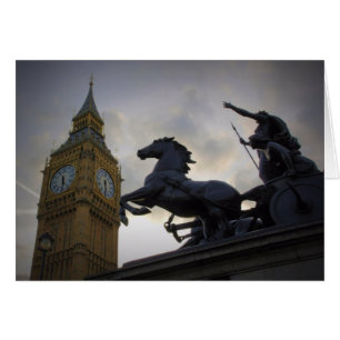 Carte Boadicea Statue-Elizabeth Tower-Londres