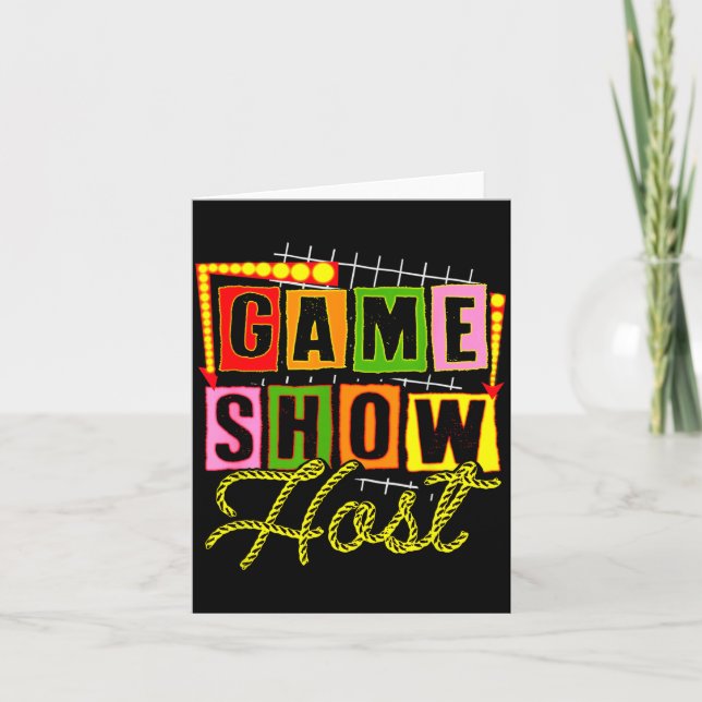 Carte Board Game Lover Trivia Game Night Funny Game Show (Devant)