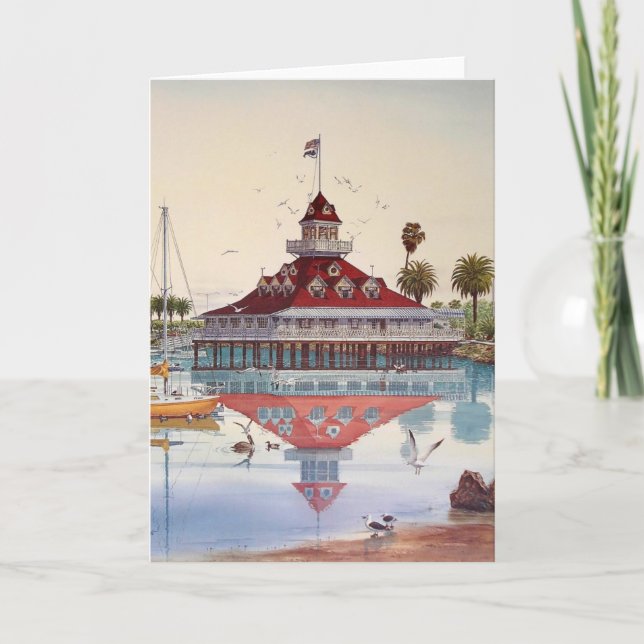 CARTE BOATHOUSE DE CORONADO, CORONADO, LA CALIFORNIE (Devant)