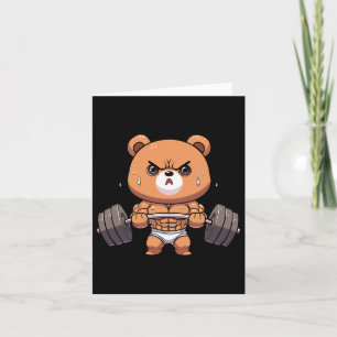 Carte Bodybuilder Bodybuilding Muscle Gym Weightlif