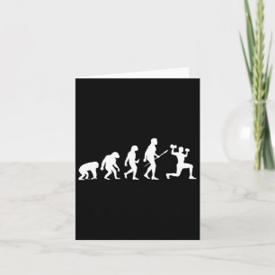 Carte Bodybuilding Evolution Drôle Exercice de Bodybuild