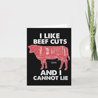 Carte Boeuf amusant Graphique I Boucher Barbecue