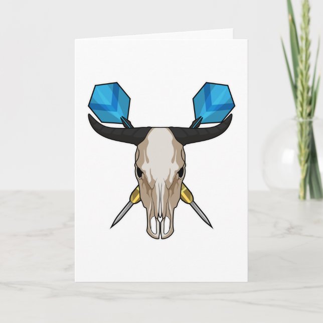 Carte Bœuf aux fléchettes avec fléchette (Devant)