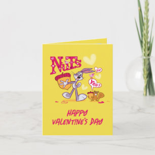 Carte BOGUES BUNNY™ Noix Pour Vous   Saint Valentin
