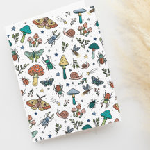 Bogues mignons et champignons Motif de la forêt no