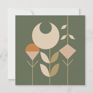 Carte Boho Abstrait Lily
