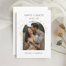 Boho Arch mariage floral Enregistrer la date