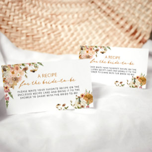 Carte Boho Fall Bridal Recette Enclôture