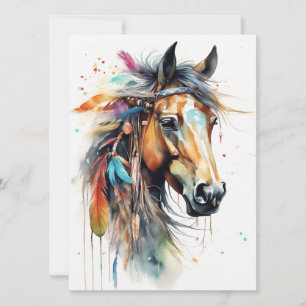 Carte Boho Horse