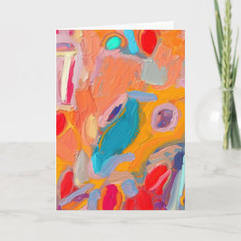 Carte Boho Moderne Abstraite Artwork Blank