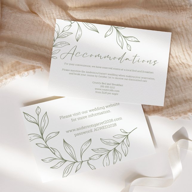 Carte Boho Sage Flowers Mariage (Créateur téléchargé)