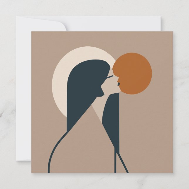 Carte Boho Woman Sun (Devant)