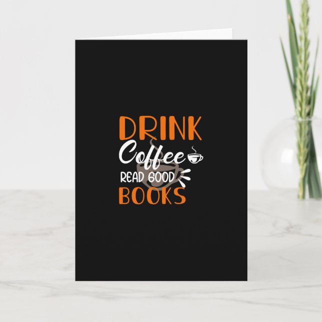 Carte Boire Café Lire de bons livres (Devant)