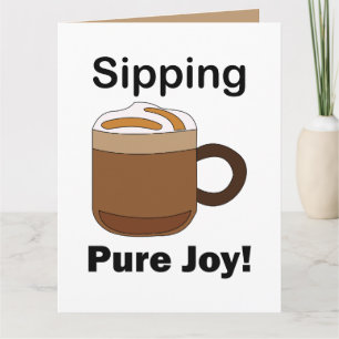 Carte Boire un latte, un pur plaisir