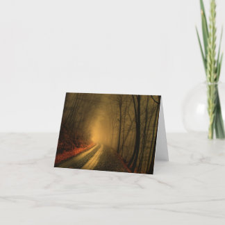 Carte bois brouillard