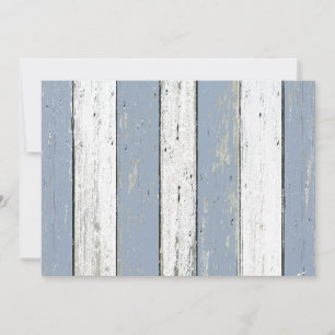 Carte Bois de chauffage bleu rustique