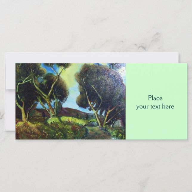 CARTE BOIS DE PINÈDE DANS LE PAYSAGE TOSCANE (Devant)