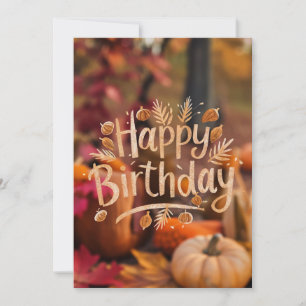 Carte Bois Magique Souhait Automne Automne Chute Joyeux 