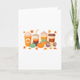 Carte Boisson Latte au Café Épicé à la Citrouille de Tha