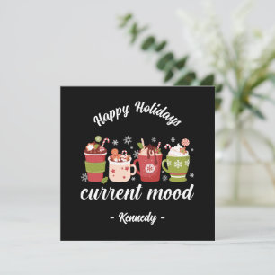 Carte Boissons au chocolat de Noël