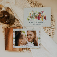 Boissons Gratuites | Photo de mariage de cocktail