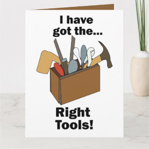 Carte Boîte à outils d'homme à tout faire J'ai les bons