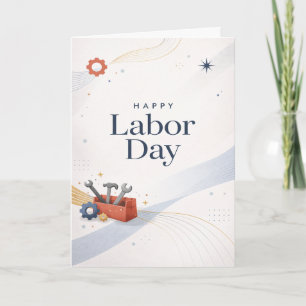 Carte Boîte à outils moderne Joyeuse fête du Travail