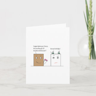 Carte Boîte : Anniversaire / Anniversaire