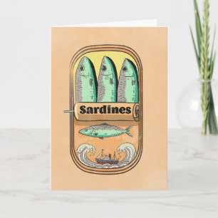 Carte Boîte de sardines