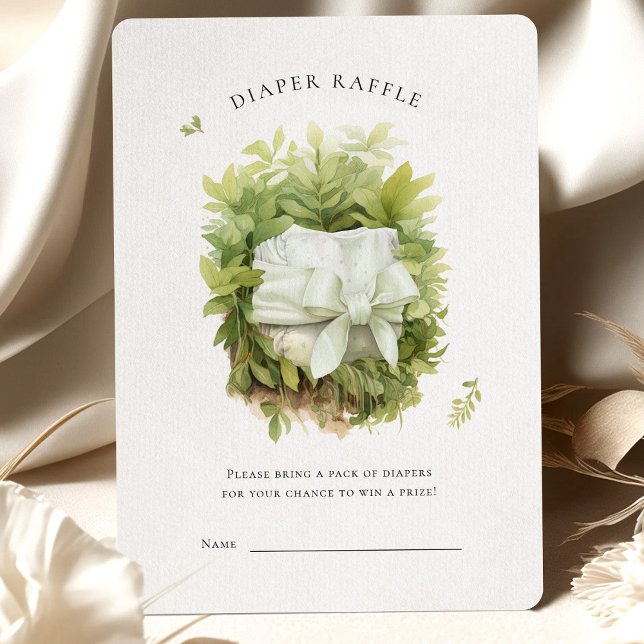 Carte Boîtier de Baby shower vert de rabat (Créateur téléchargé)