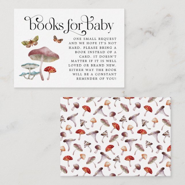 Carte Boîtier de demande de carnet de champignons (Devant / Derrière)