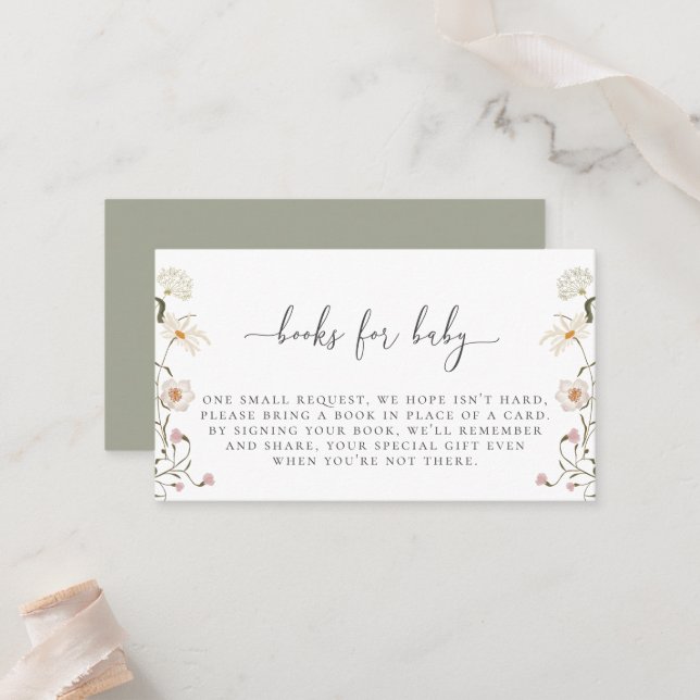 Carte Boîtier de demande de réservation de fleur s (Devant/Arrière en situation)