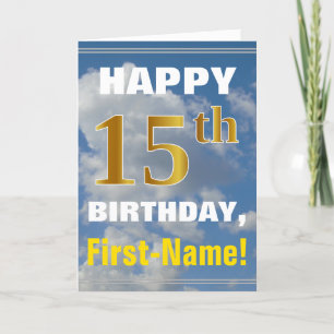 Carte Bold, Ciel nuageux, 15ème anniversaire de Faux Gol