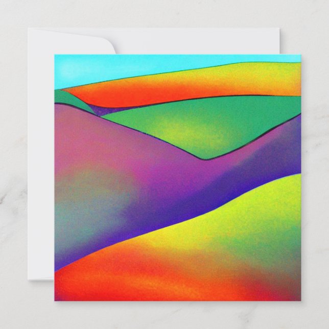 Carte Bold Rainbow Hills (Devant)