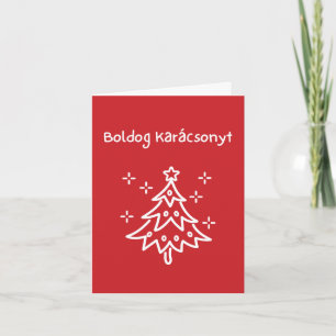 Carte Boldog Karácsonyt Noël hongrois