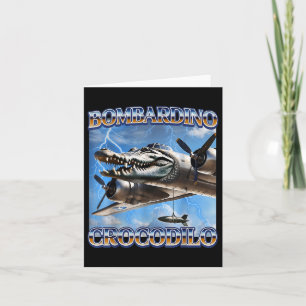 Carte Bombardino Crocodilo Funny Italien Brainrot mèmes