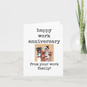 Carte Bon Anniversaire De Travail, De Votre Famille De T