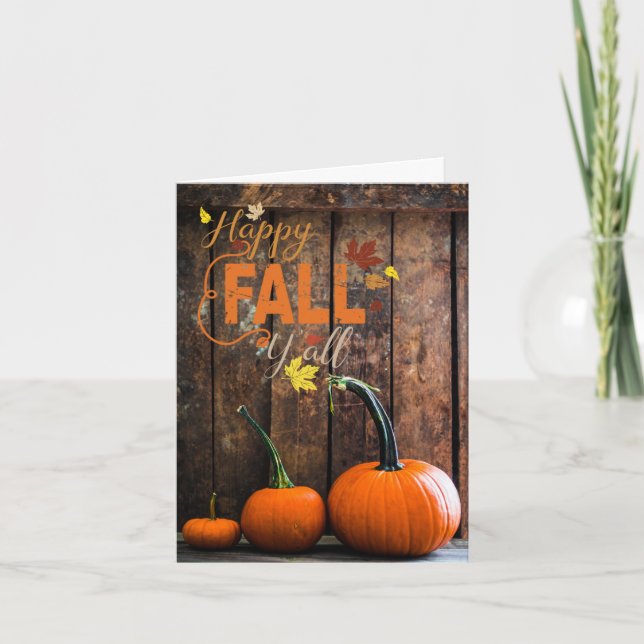 Carte Bon Automne à Tous (Devant)