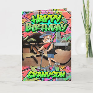 Carte Bon petit-fils d'anniversaire