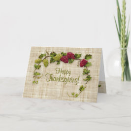 carte bon thanksgiving